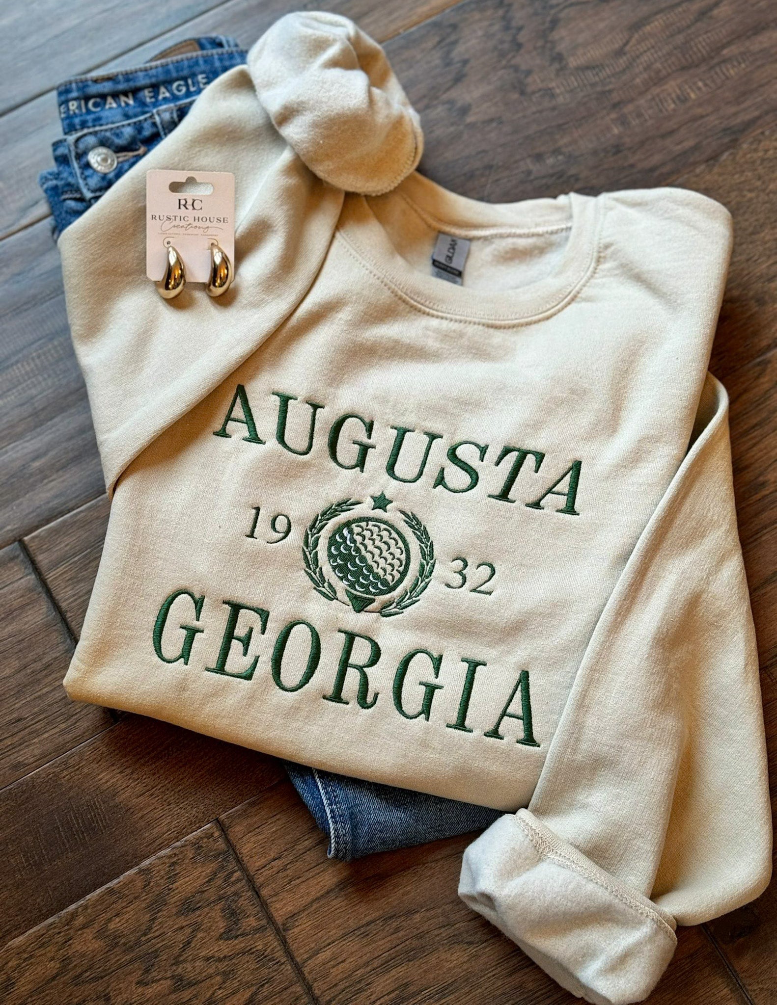 Augusta Georgia Embroidered Sweatshirt