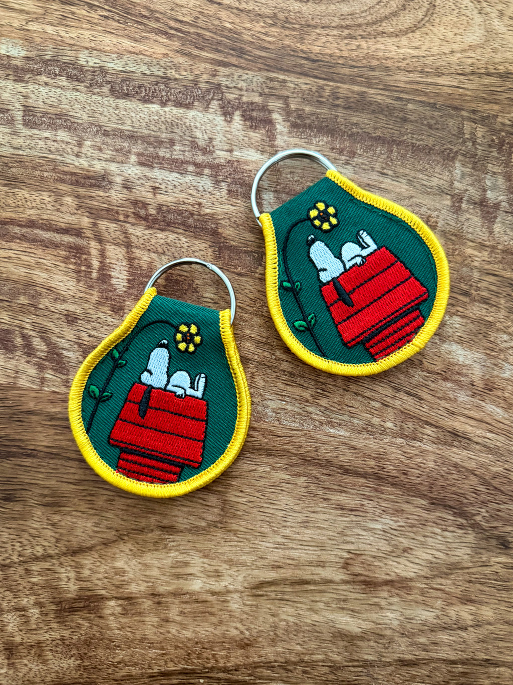 Snoopy Embroidered Keychains