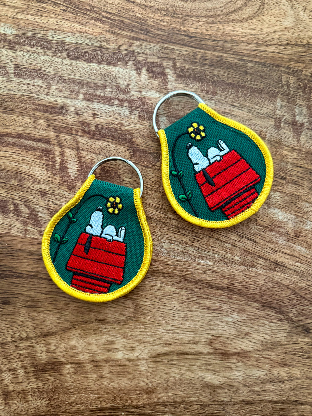 Snoopy Embroidered Keychains