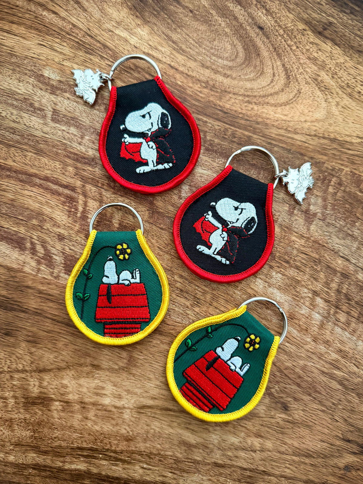 Snoopy Embroidered Keychains