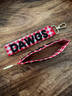 Dawgs Gingham Wristlets