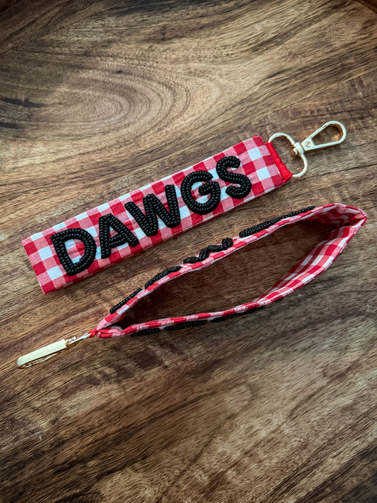 Dawgs Gingham Wristlets