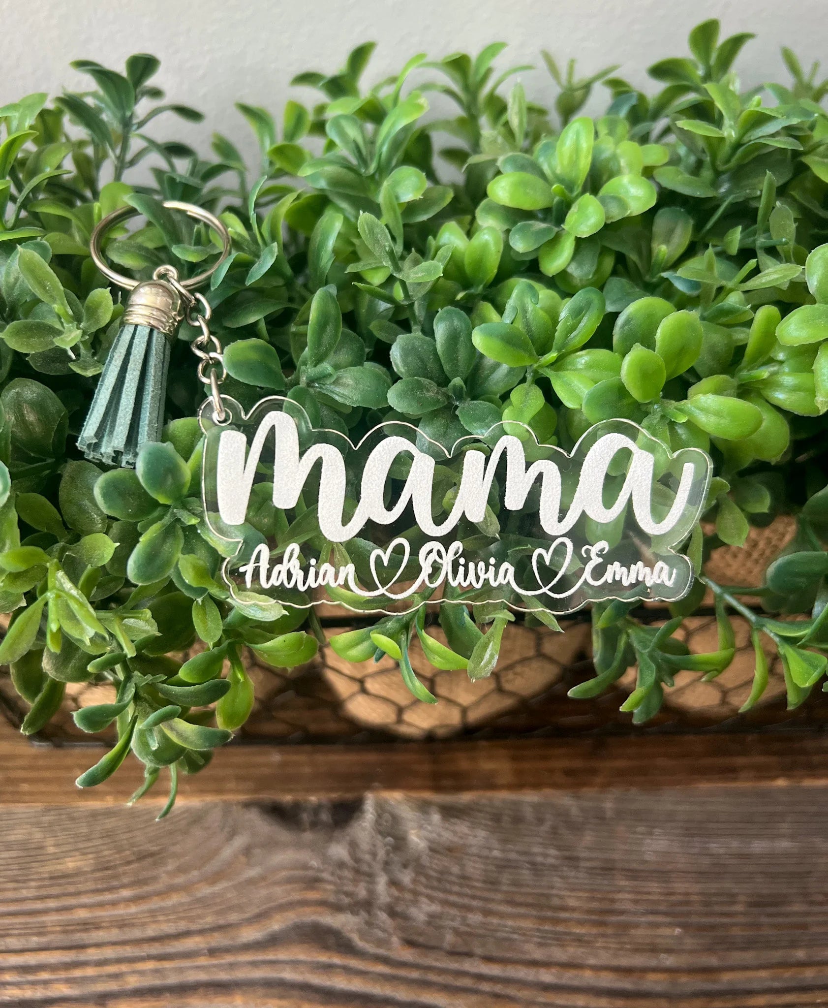 Personalized Mama Keychain
