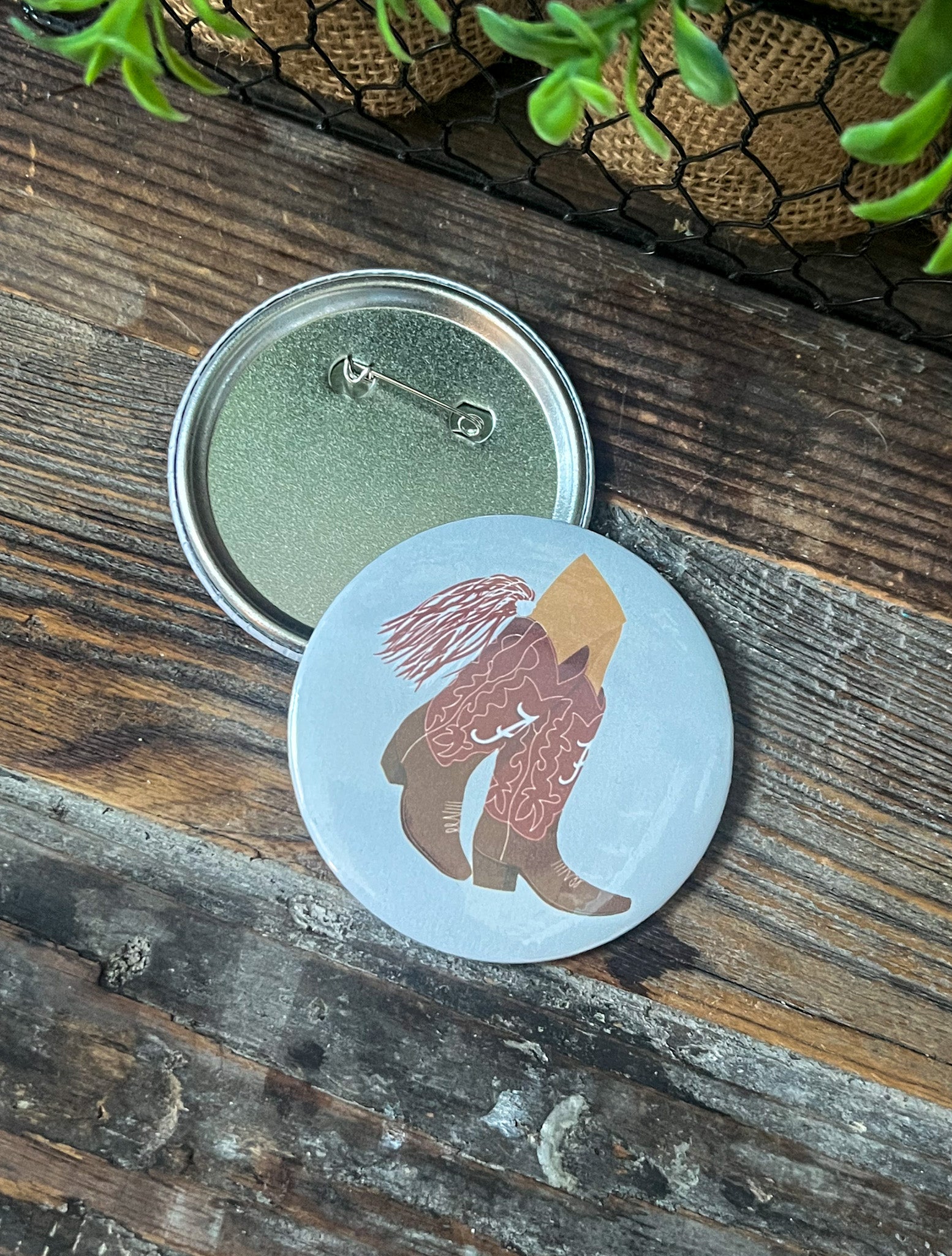 Bama Cowgirl Boots Gameday Pin