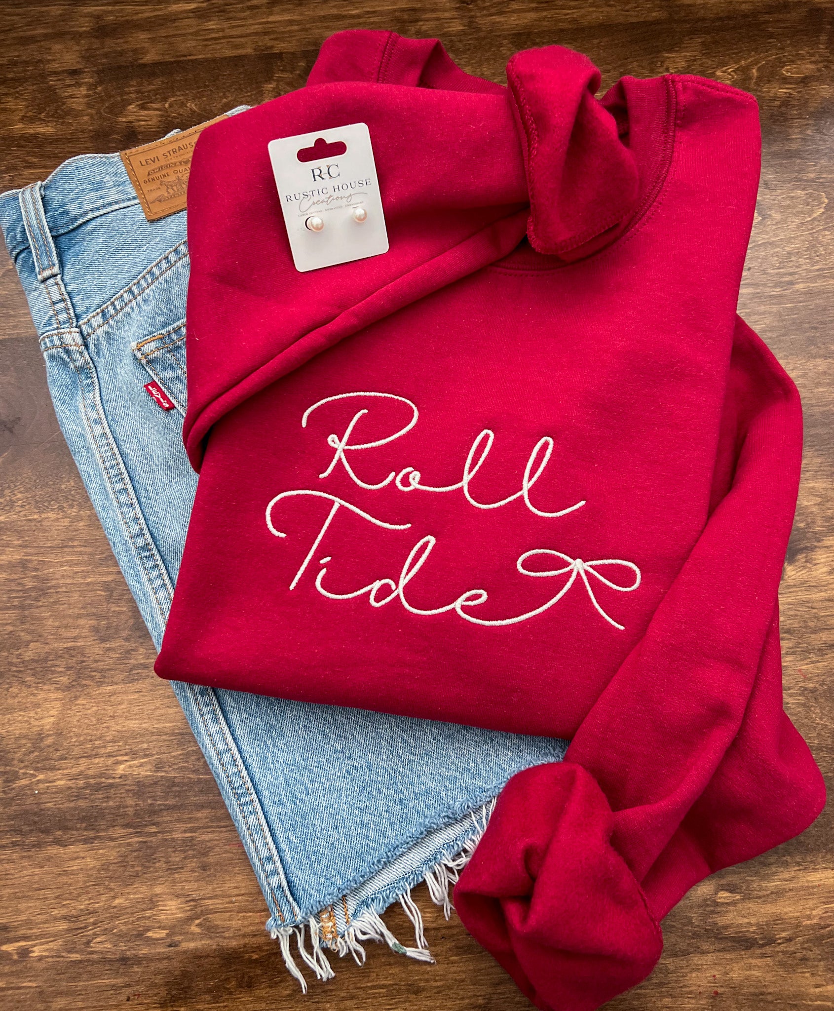 Roll Tide Embroidered Sweatshirt