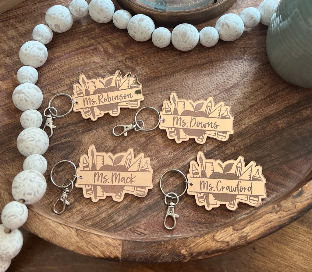 Personalized Teacher Keychain