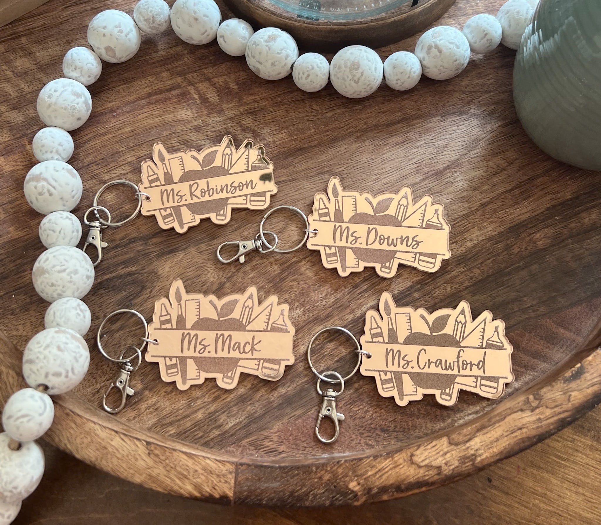 Personalized Teacher Keychain