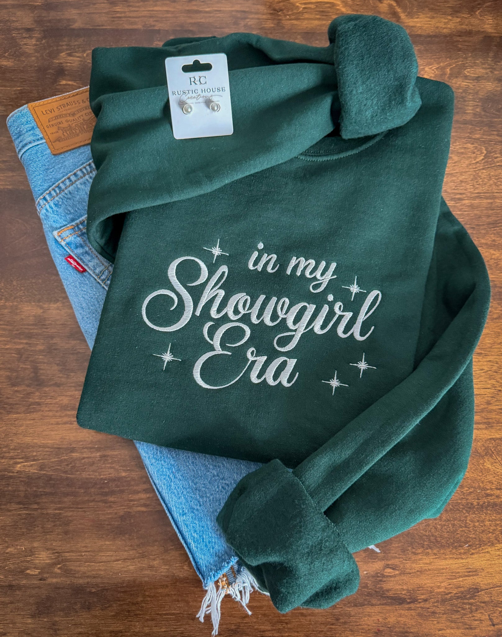 Showgirl Era Embroidered Sweatshirt