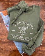 Margarita Cocktail Club Embroidered Sweatshirt