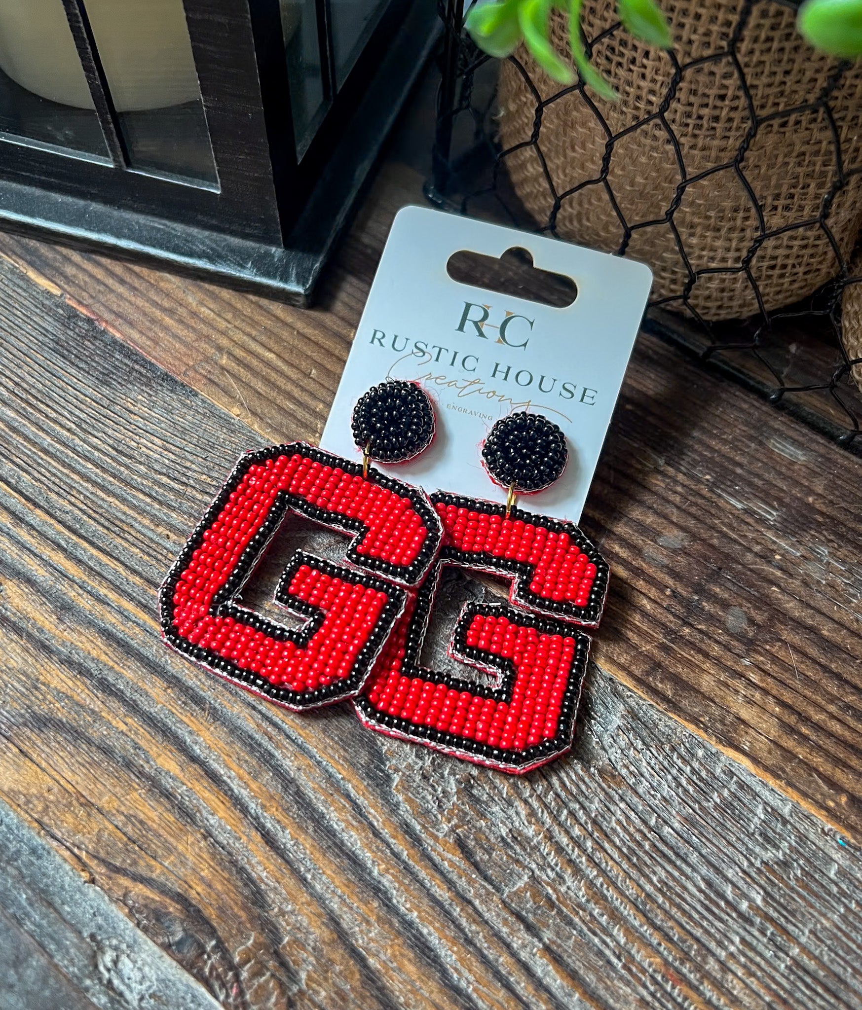 G Beaded Earrings