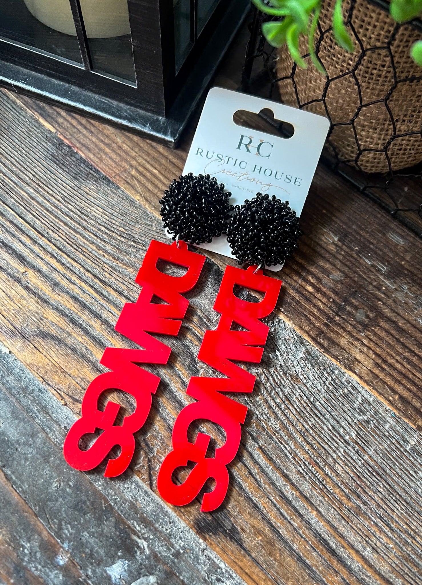 Dawgs Acrylic Earrings