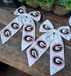 White UGA Bows