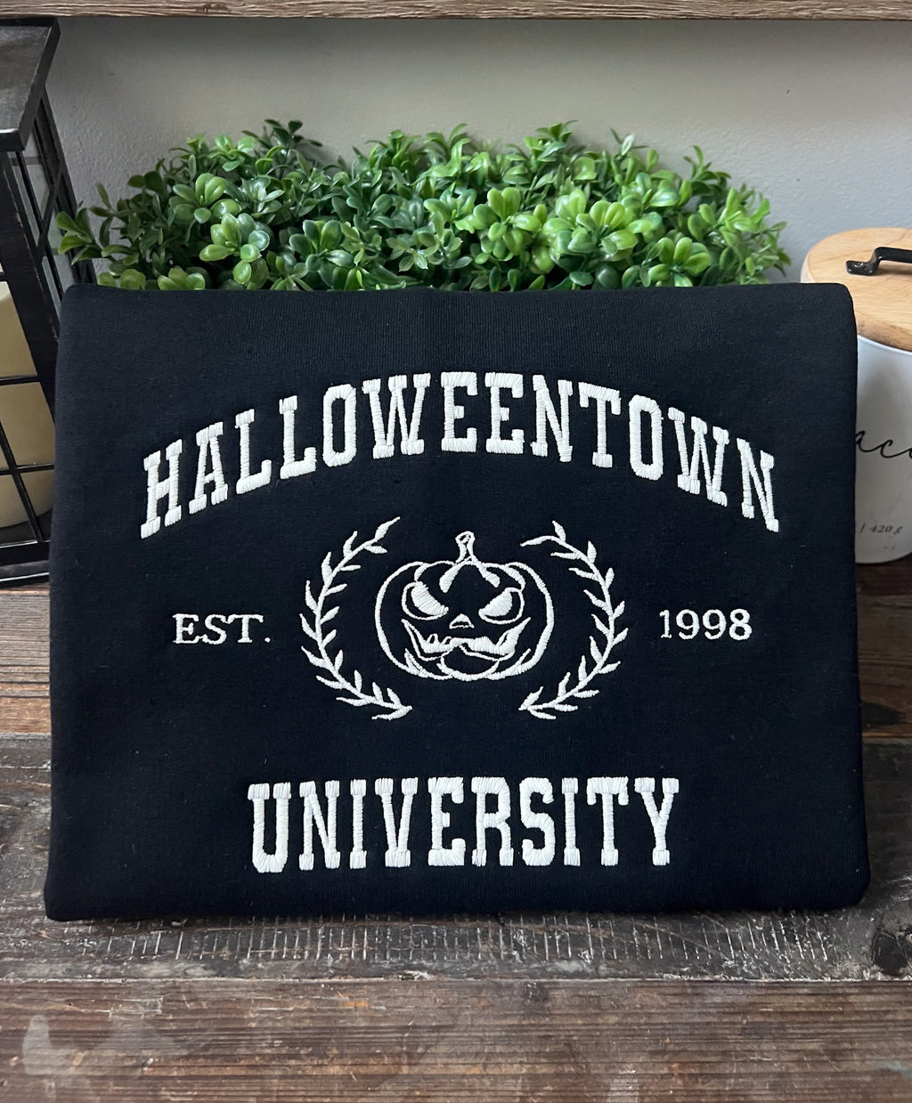 Glow in the Dark Embroidered Sweatshirt