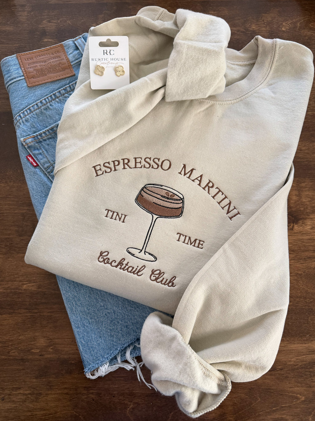 Espresso Martini Embroidered Sweatshirt