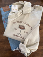 Espresso Martini Embroidered Sweatshirt