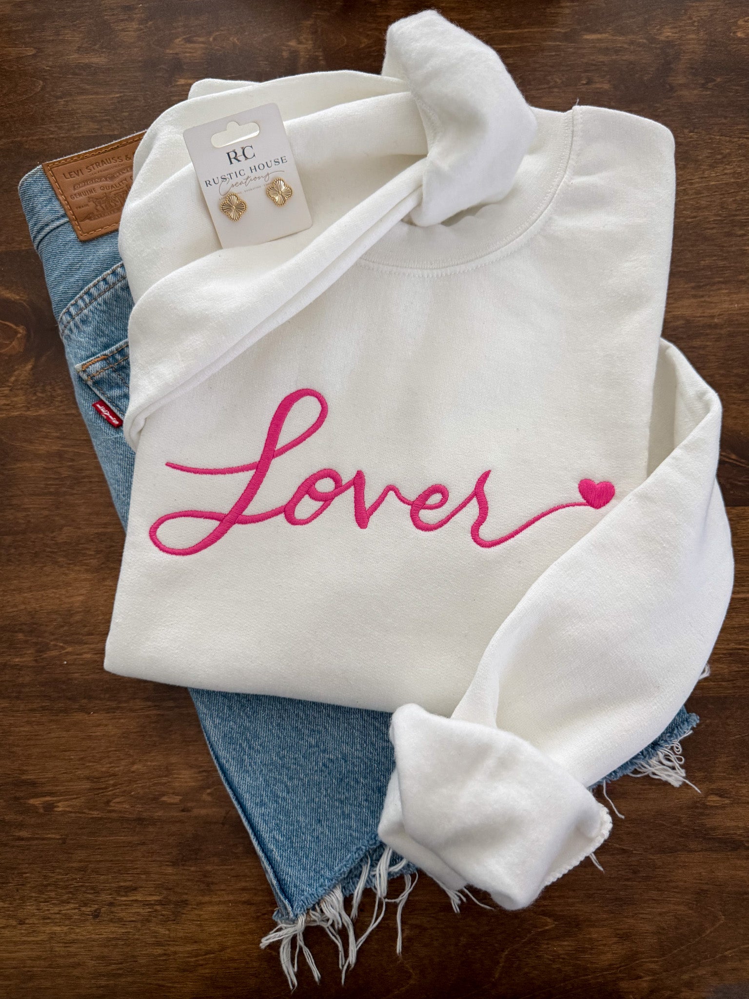 Lover Embroidered Sweatshirt