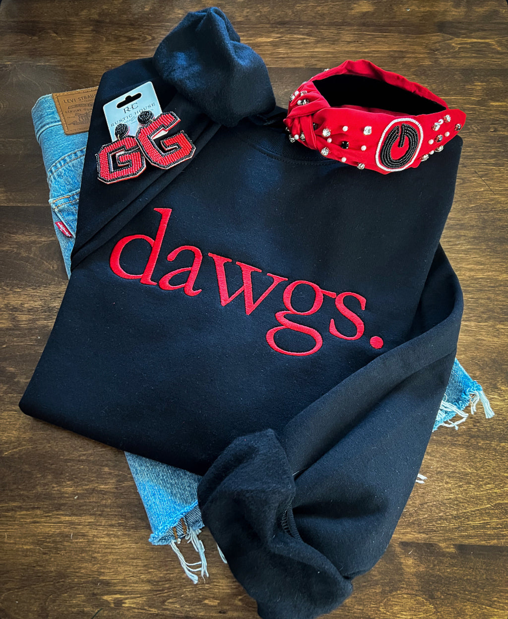 Dawgs . Embroidered Sweatshirt