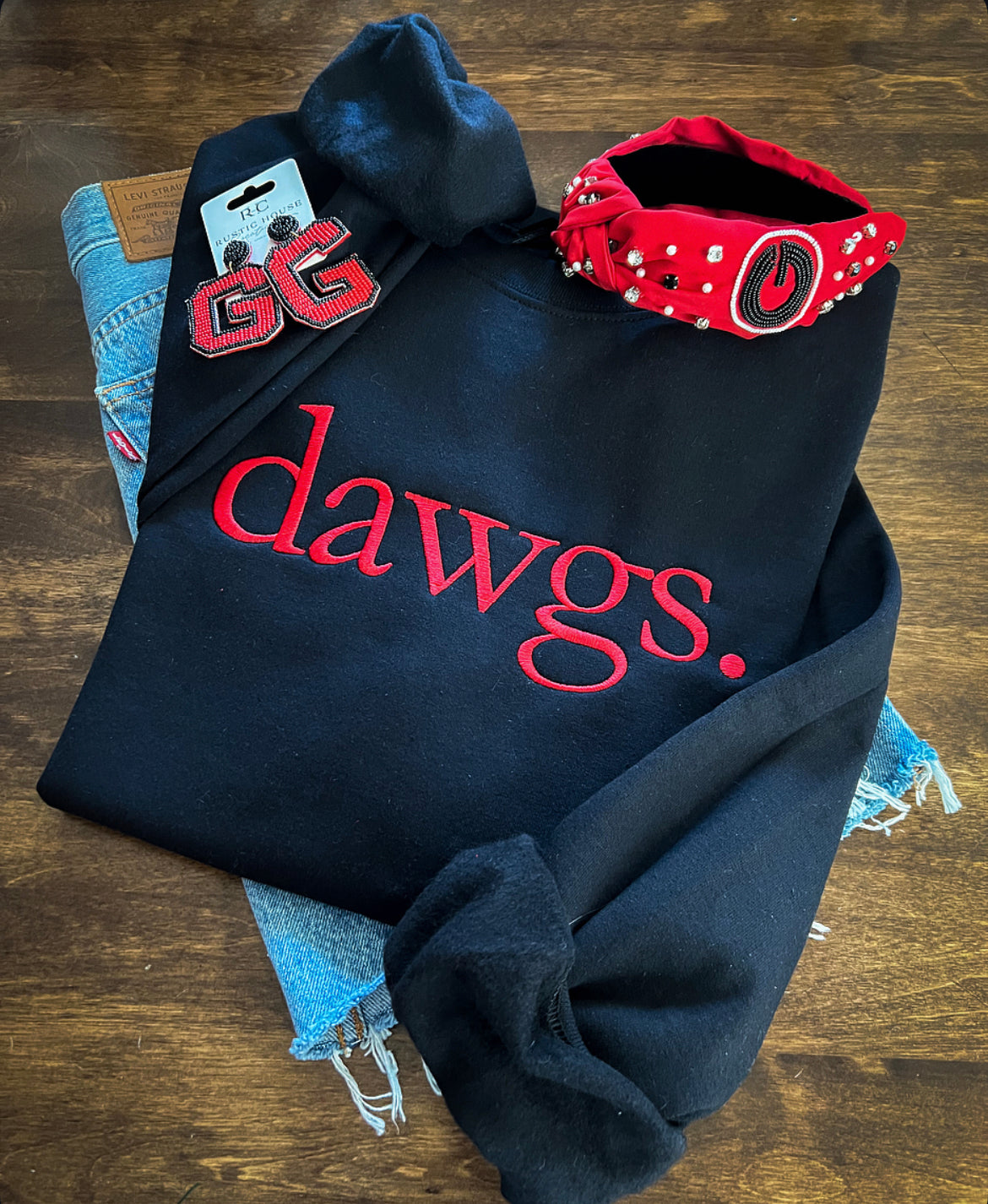 Dawgs . Embroidered Sweatshirt