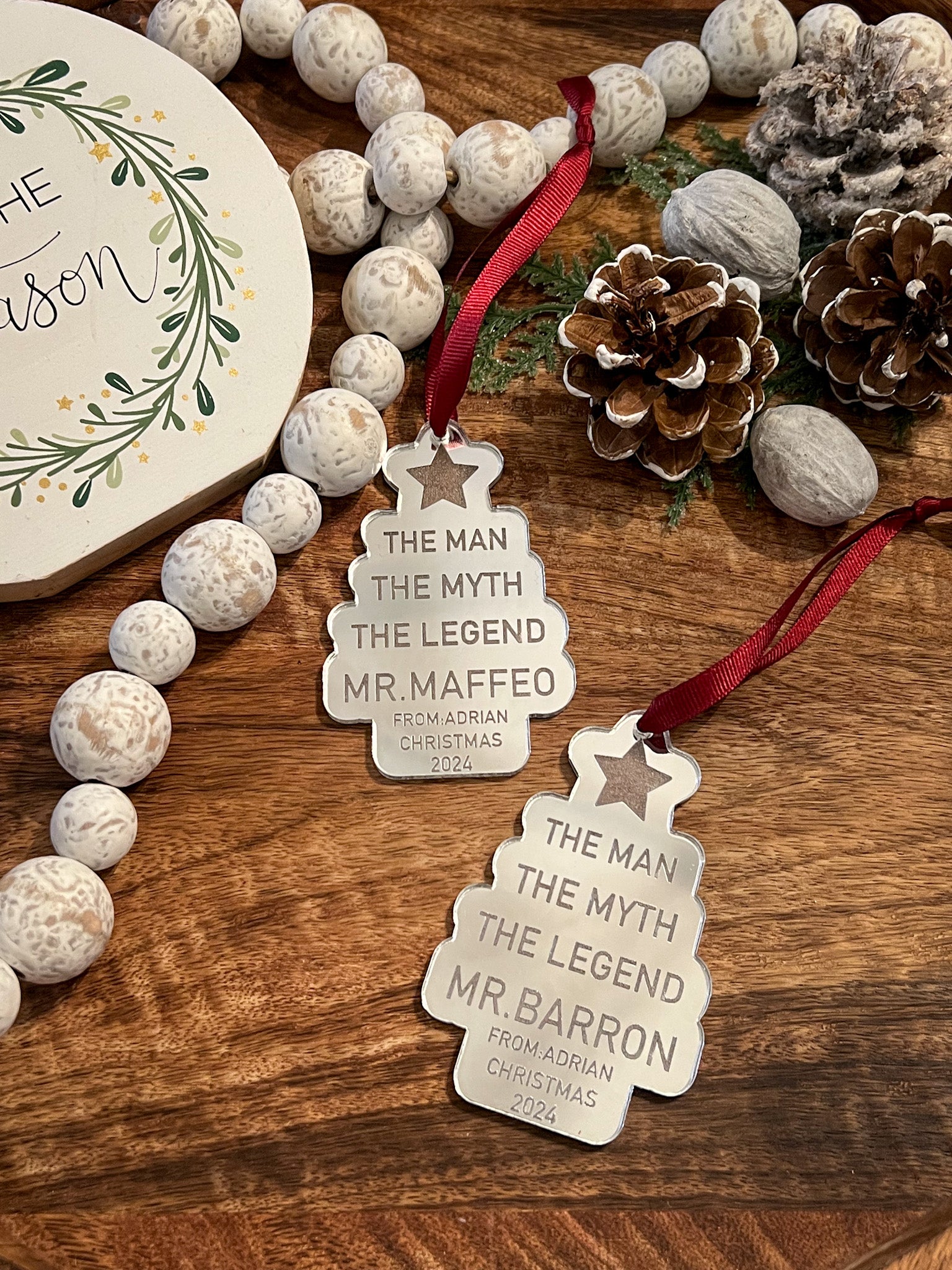 Personalized Teacher Ornament