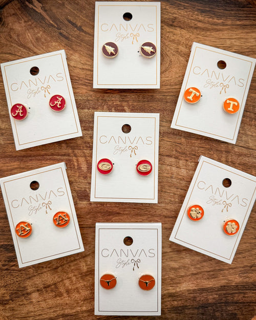 Collegiate Stud Earrings