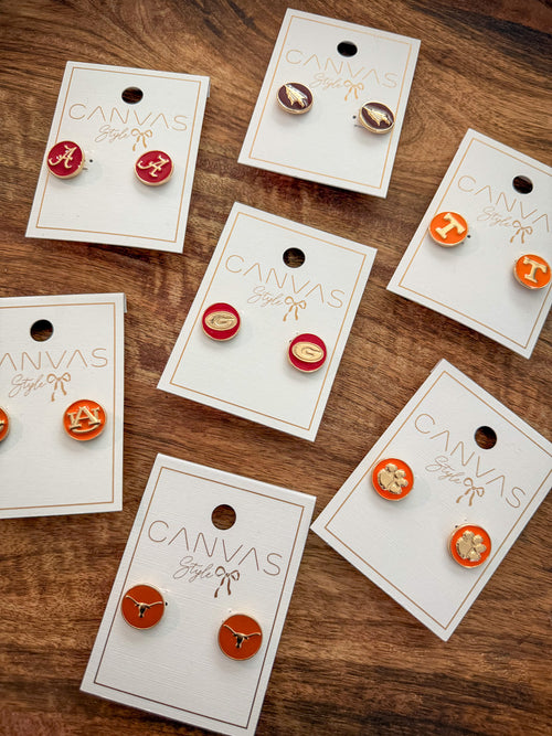 Collegiate Stud Earrings