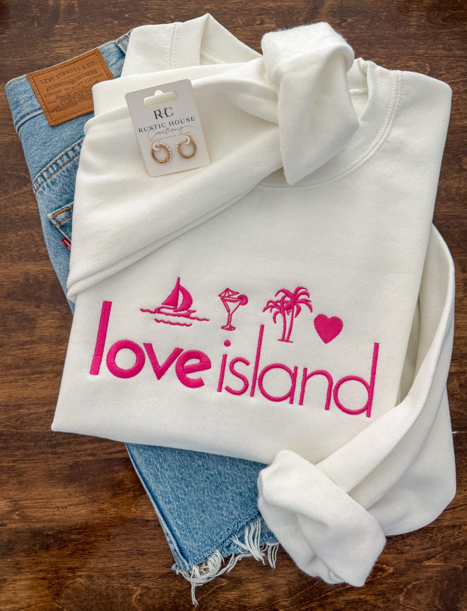 Love Island Embroidered Sweatshirt