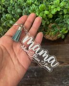 Personalized Mama Keychain